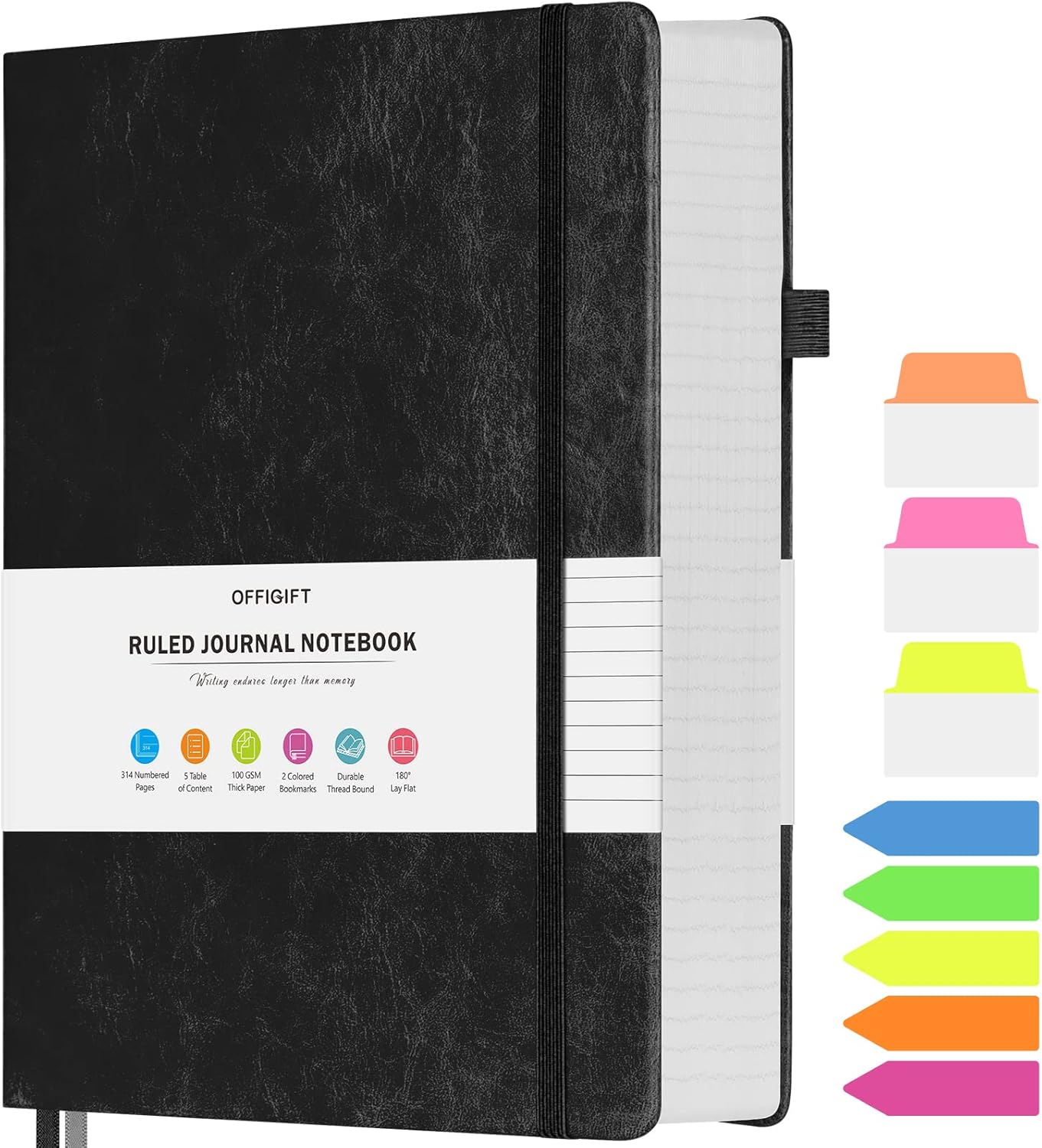 Leatherwork Journal - Large A5 College Ruled Notebook, 312