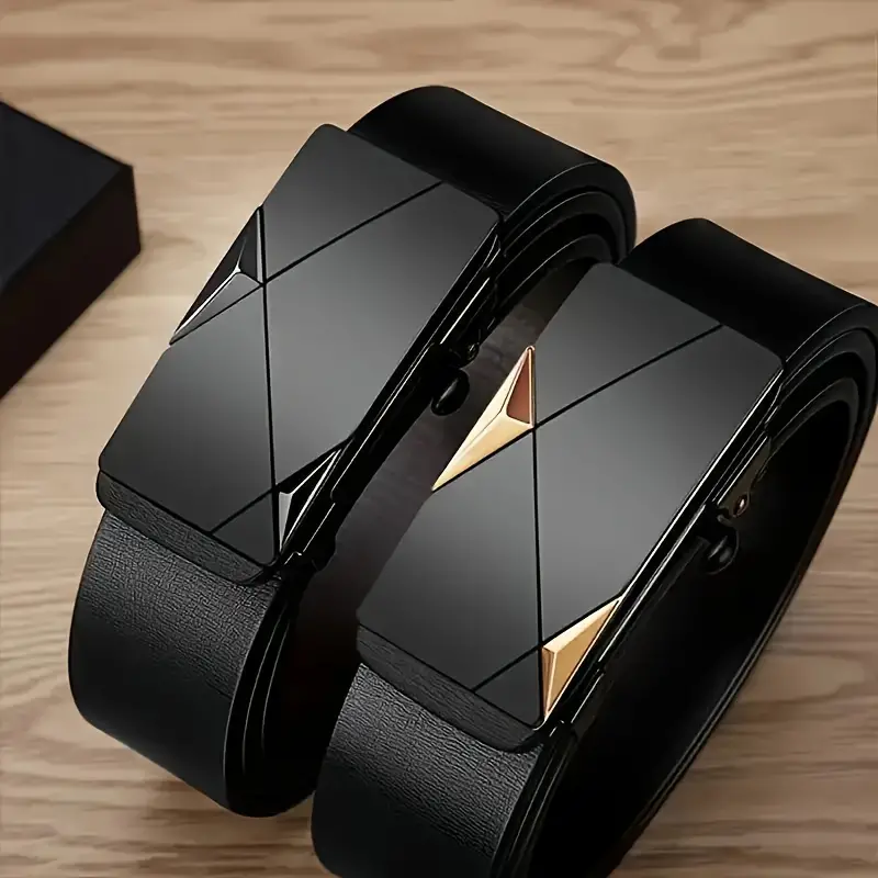 Leather Works Belt - Stylish Men's PU Leather Belt -