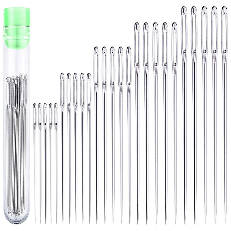 25Pcs Large-Eye Hand-Sewing Ne – Leatherwork Hand Sewing Needles Bewertung und Preis