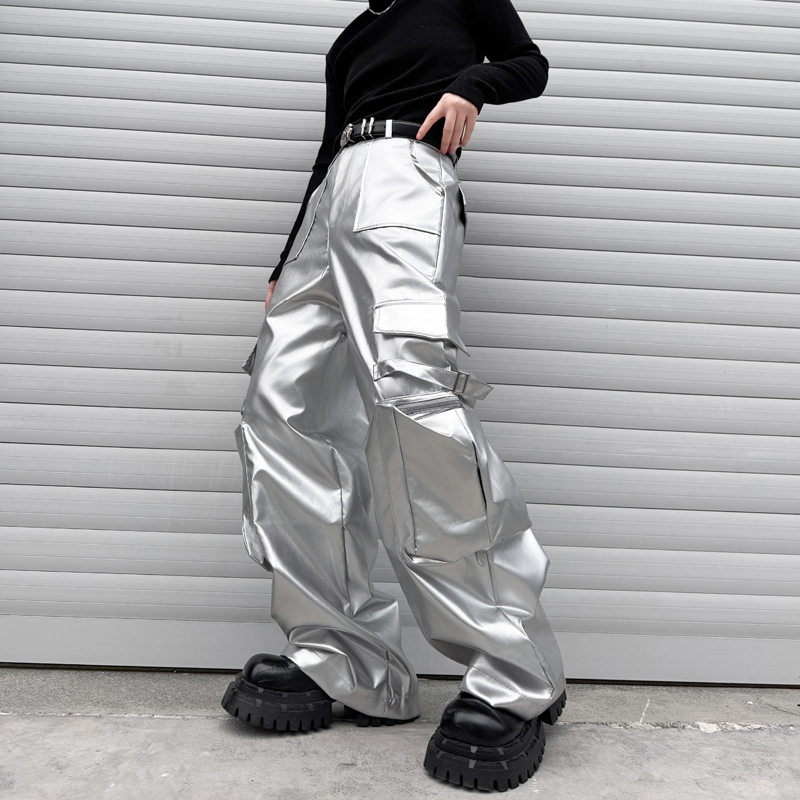 Silver Leather Pant Men Street – Leather Work Pants Bewertung und Preis