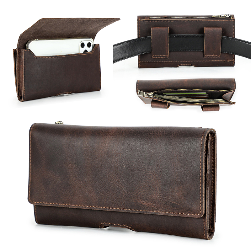 Cowhide Leather Waist Bag Phon – Leatherwork Belt Bewertung und Preis
