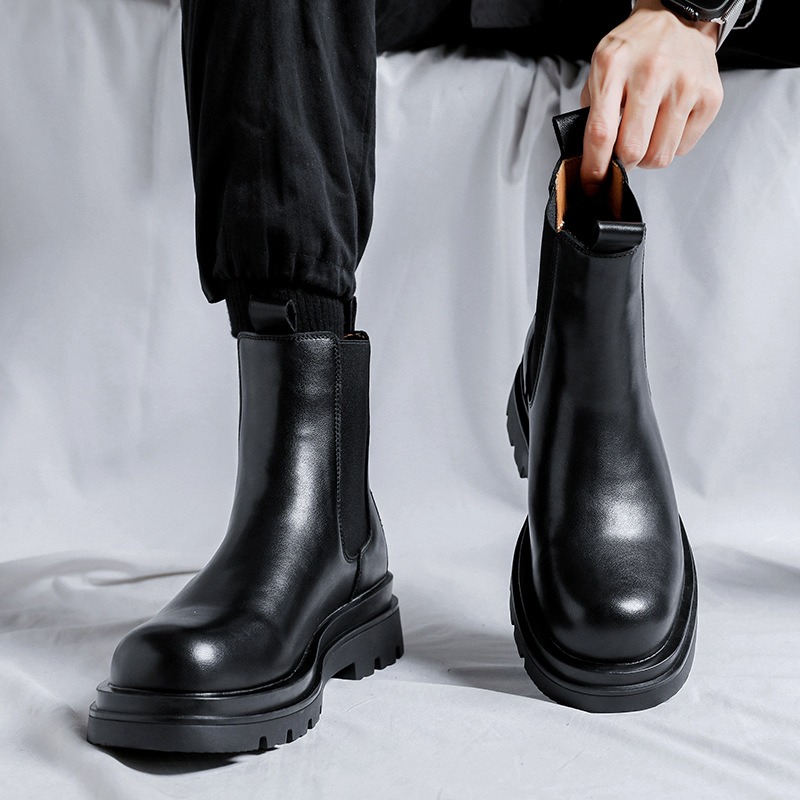 British 2025 Men Leather Boots – Leather Work Fabric Bewertung und Preis