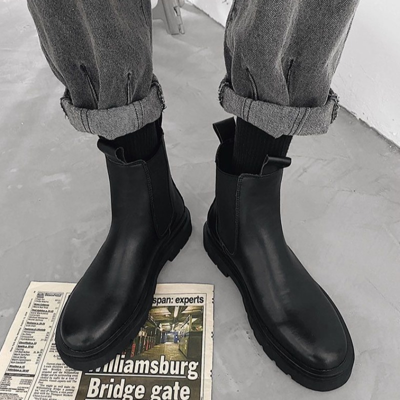 British 2025 Men Leather Boots – Leather Work Fabric Bewertung und Preis