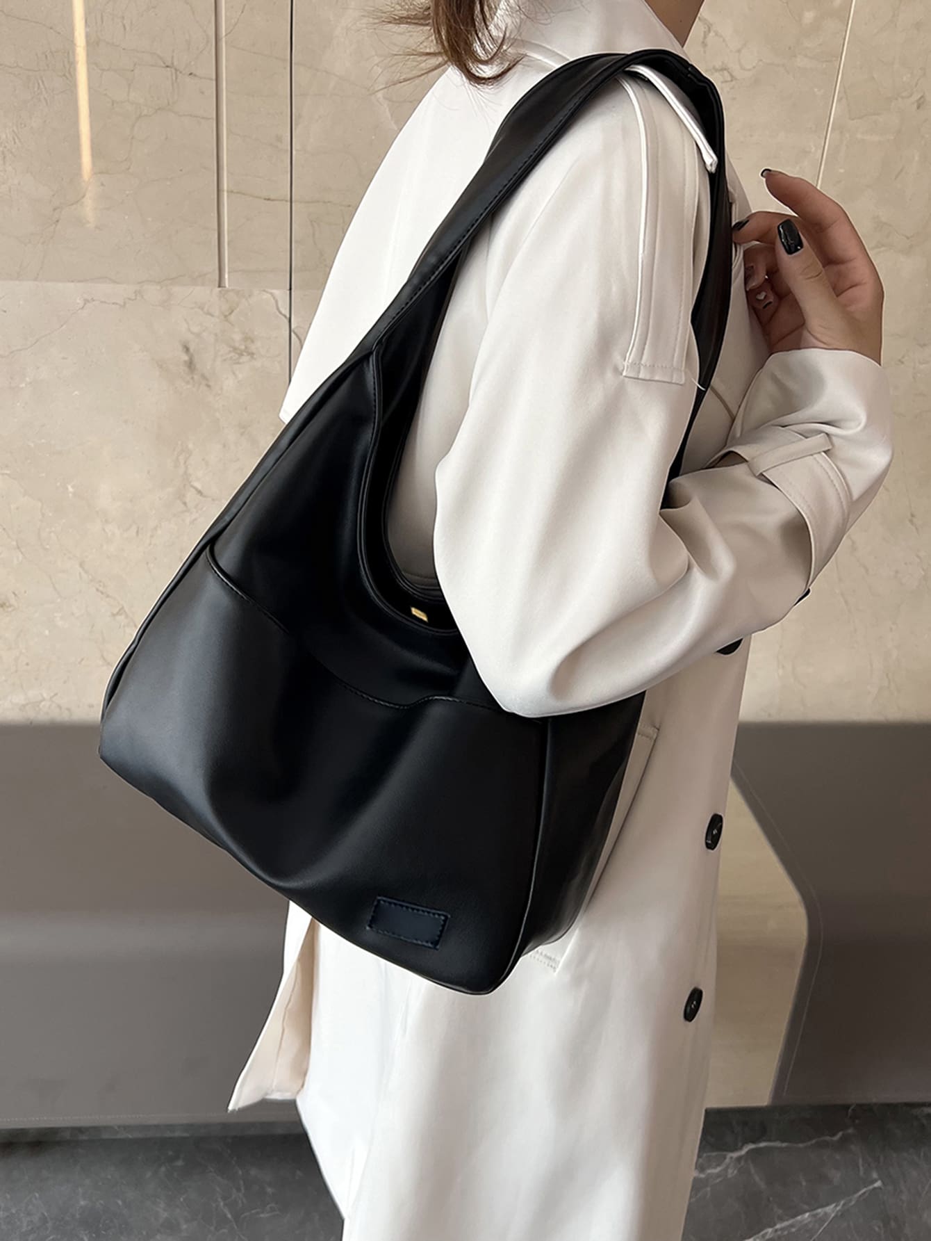 Snap Button Hobo Bag For Teen  – Leather Work Handbags For Women Bewertung und Preis