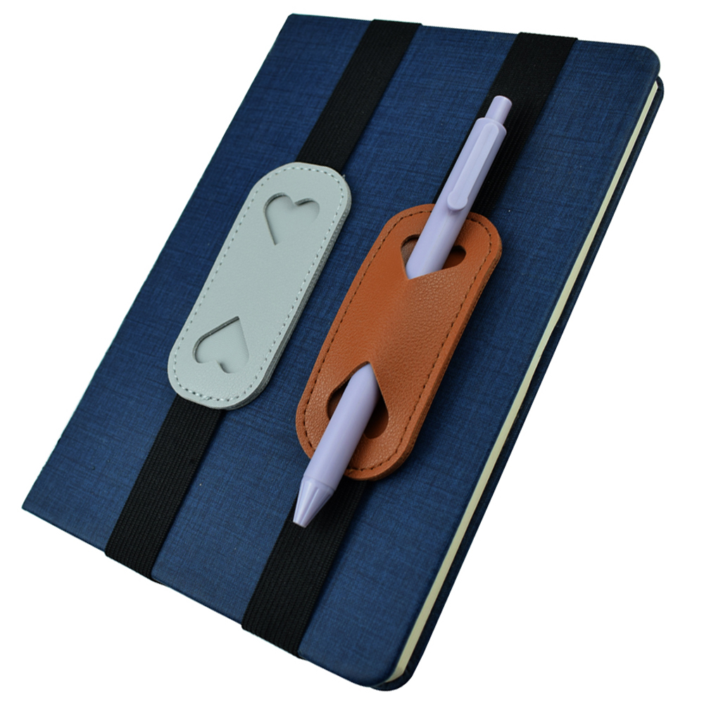 Elastic PU Leather Pen Holder  – Leather Work Notebook Bewertung und Preis