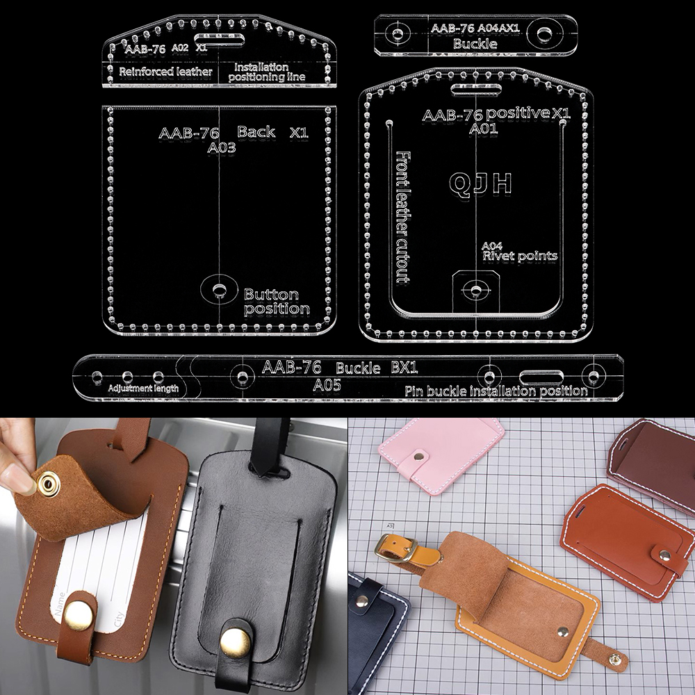 1Set Suitcase/Work ID Tags, ID – Leatherwork Templates Bewertung und Preis