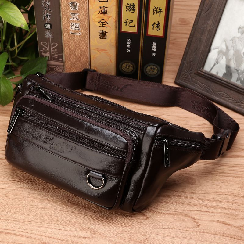 Men Waist Fanny Bags Sling Che – Leatherwork Belt Bewertung und Preis