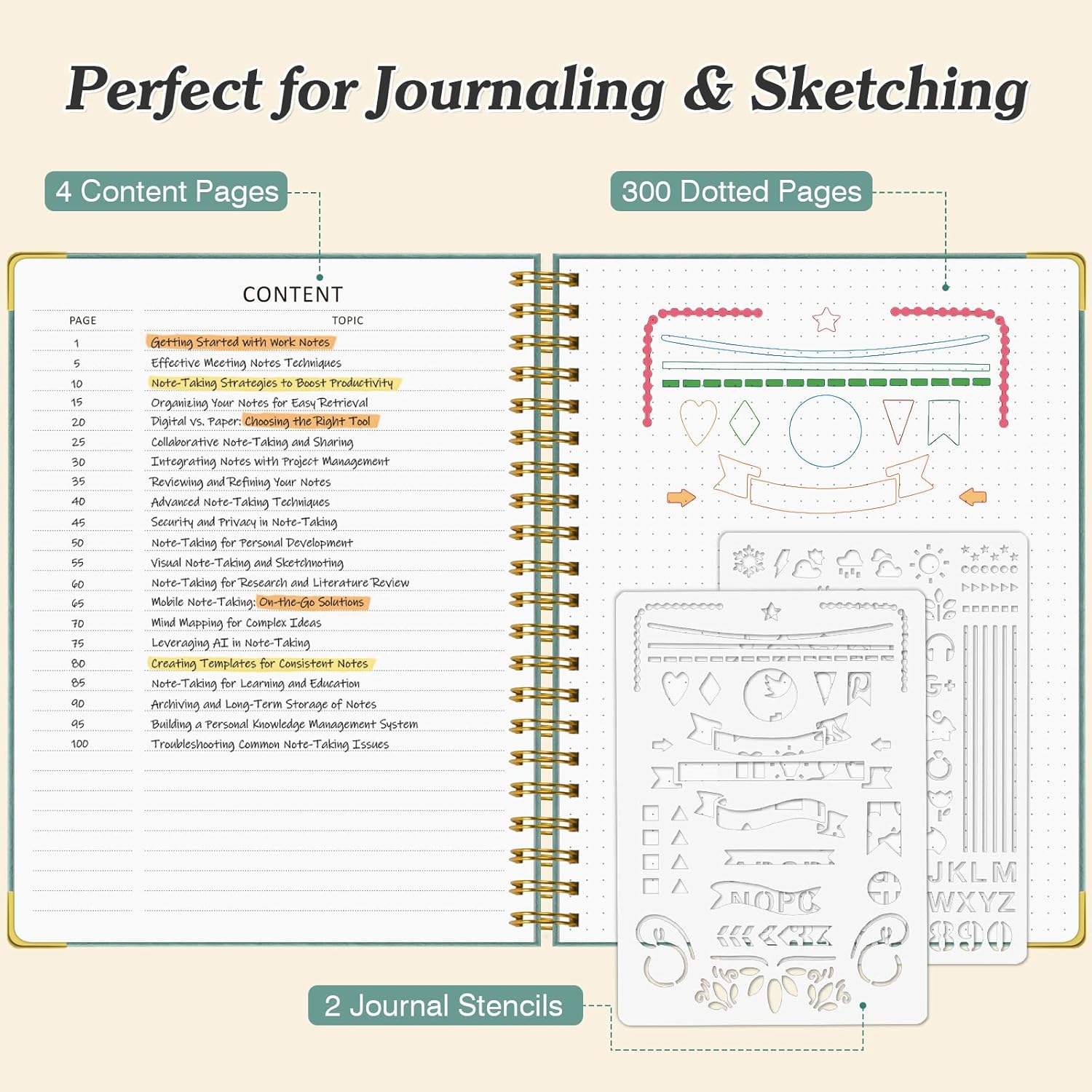 A5 Dotted Journal Spiral Noteb – Leather Work Notebook Bewertung und Preis