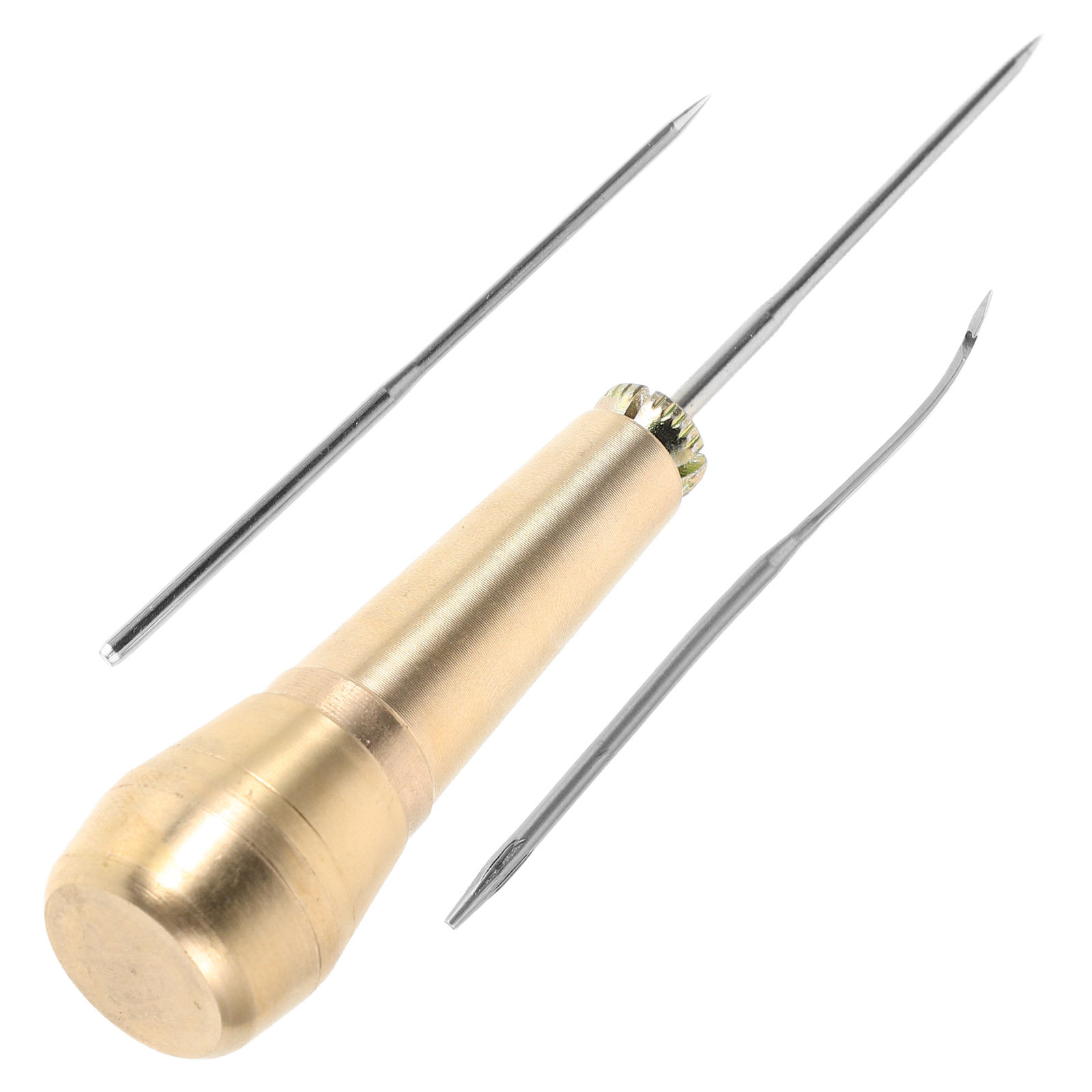 1Set Sturdy Brass Handle Hooke – Leatherwork Hand Sewing Needles Bewertung und Preis