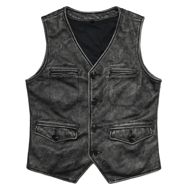 New Gery Vintage Genuine Leath – Leather Work Vest For Men Bewertung und Preis