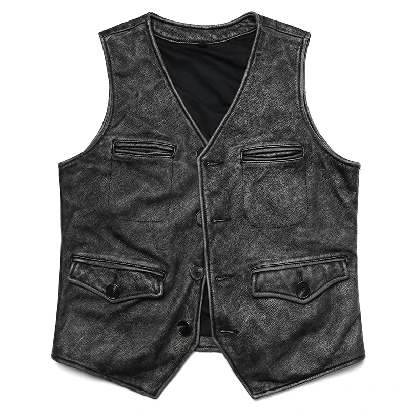 New Gery Vintage Genuine Leath – Leather Work Vest For Men Bewertung und Preis