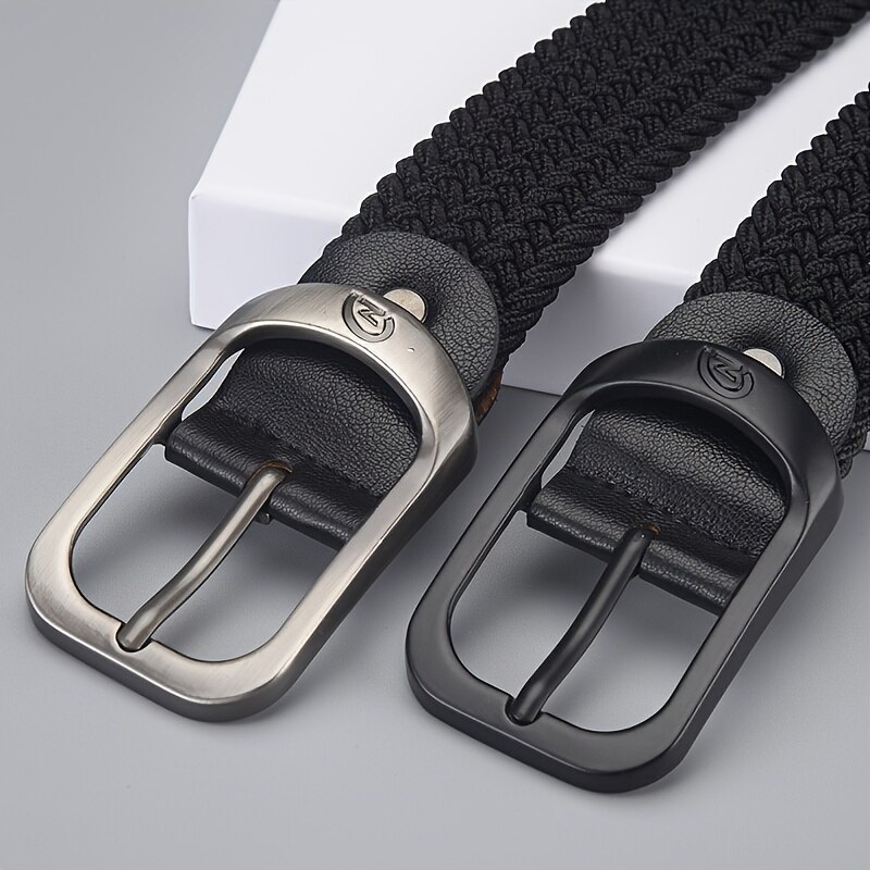 Men's Belt Casual Woven Elasti – Leather Works Belt Bewertung und Preis