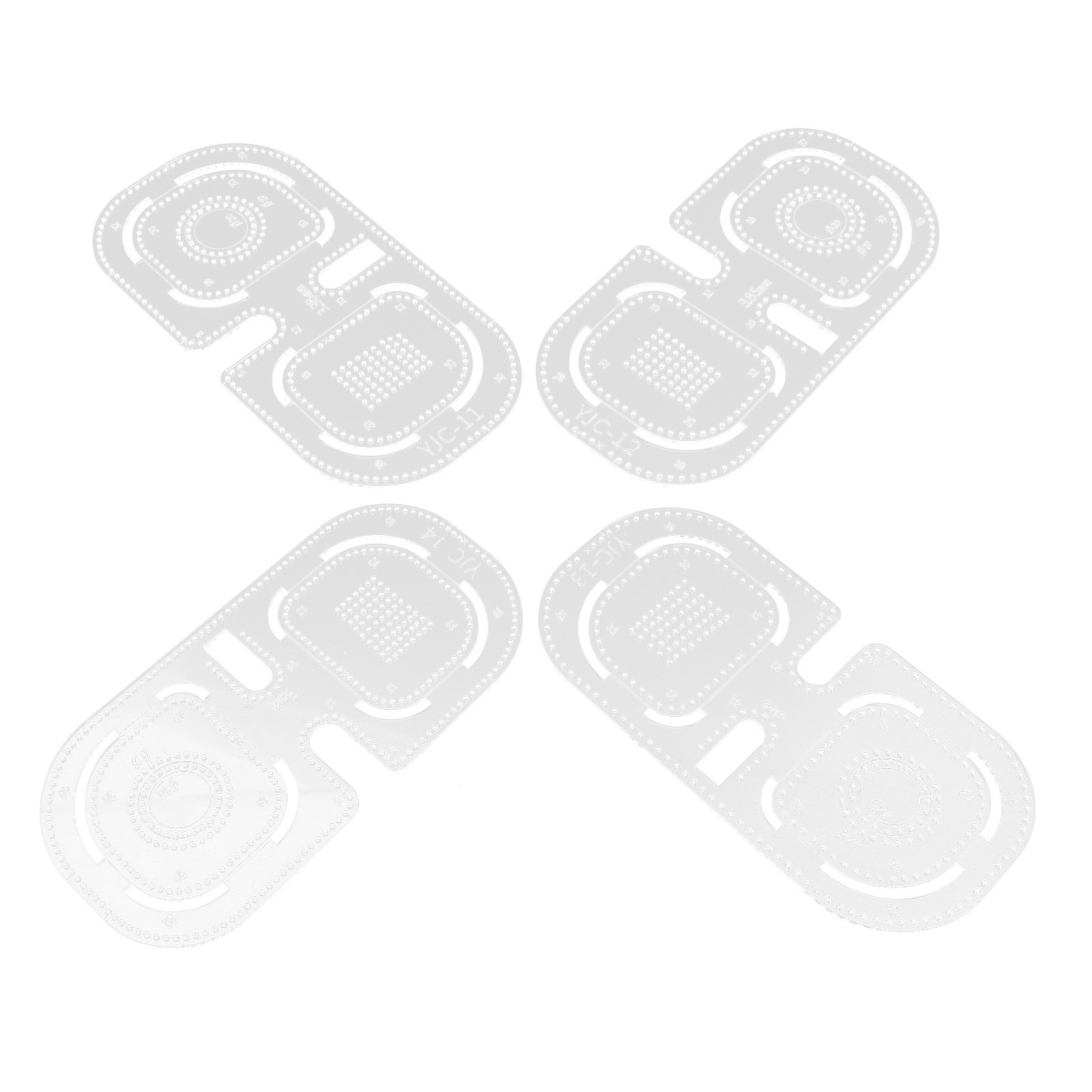 4Pcs Acrylic Leatherworking Ru – Leatherwork Templates Bewertung und Preis