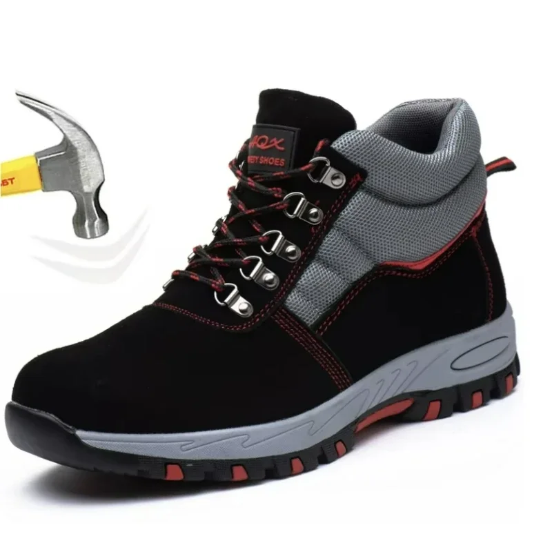 High Quality Men Safety Boots  – Leather Work Fabric Bewertung und Preis