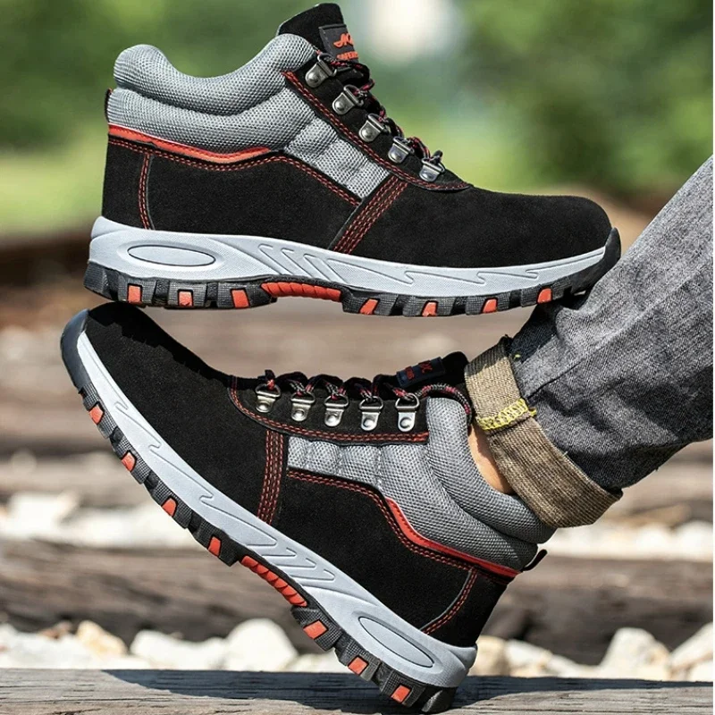 High Quality Men Safety Boots  – Leather Work Fabric Bewertung und Preis