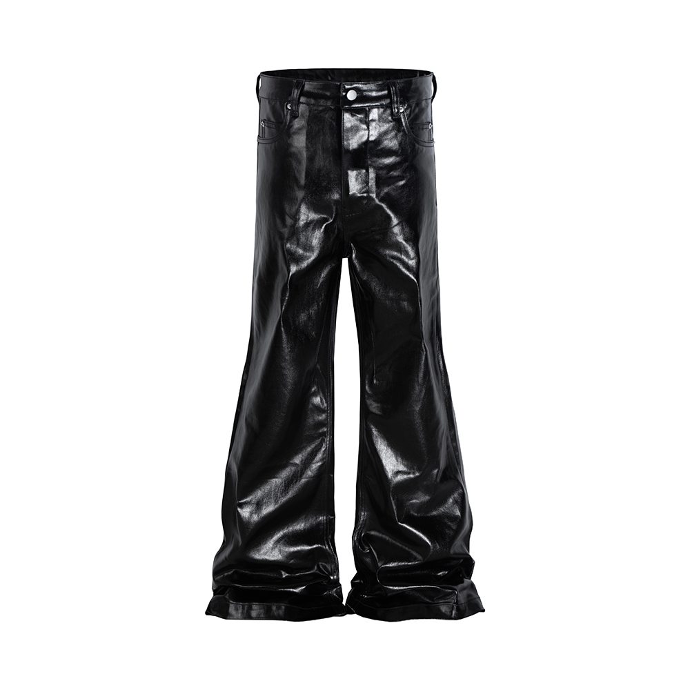 High Street Wide Leg Glossy Pu – Leather Work Pants Bewertung und Preis