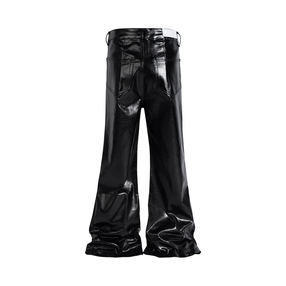 High Street Wide Leg Glossy Pu – Leather Work Pants Bewertung und Preis