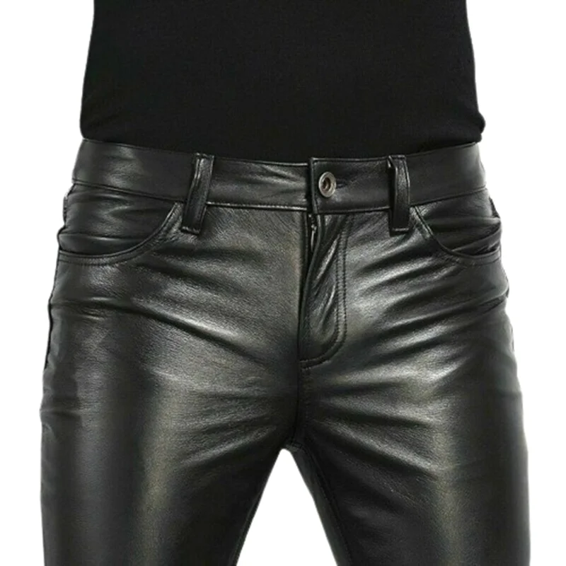 Choice PU Leather Pants Men's  – Leather Work Pants Bewertung und Preis