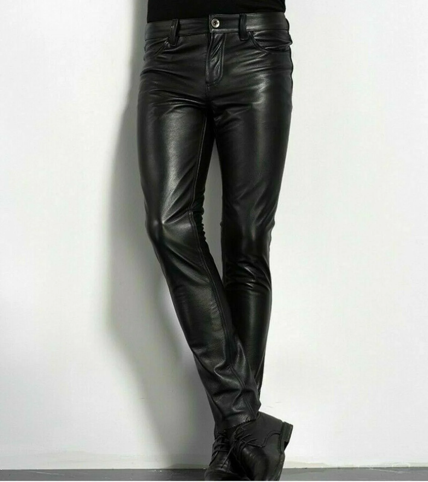 Choice PU Leather Pants Men's  – Leather Work Pants Bewertung und Preis