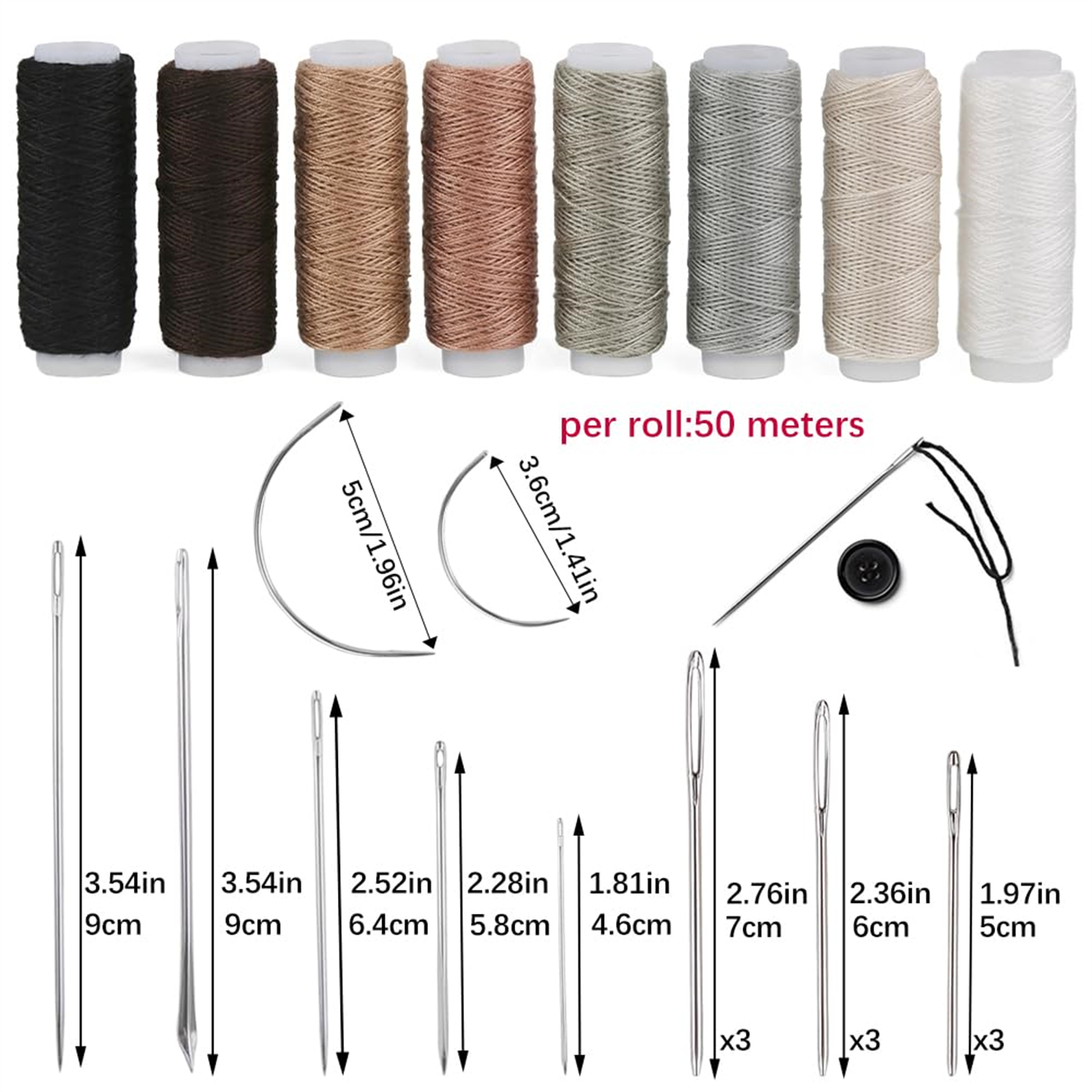 Upholstery Repair Sewing Kit H – Leatherwork Hand Sewing Needles Bewertung und Preis