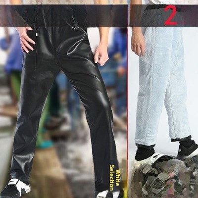 Thickened Fleece Lined Leather – Leather Work Pants Bewertung und Preis