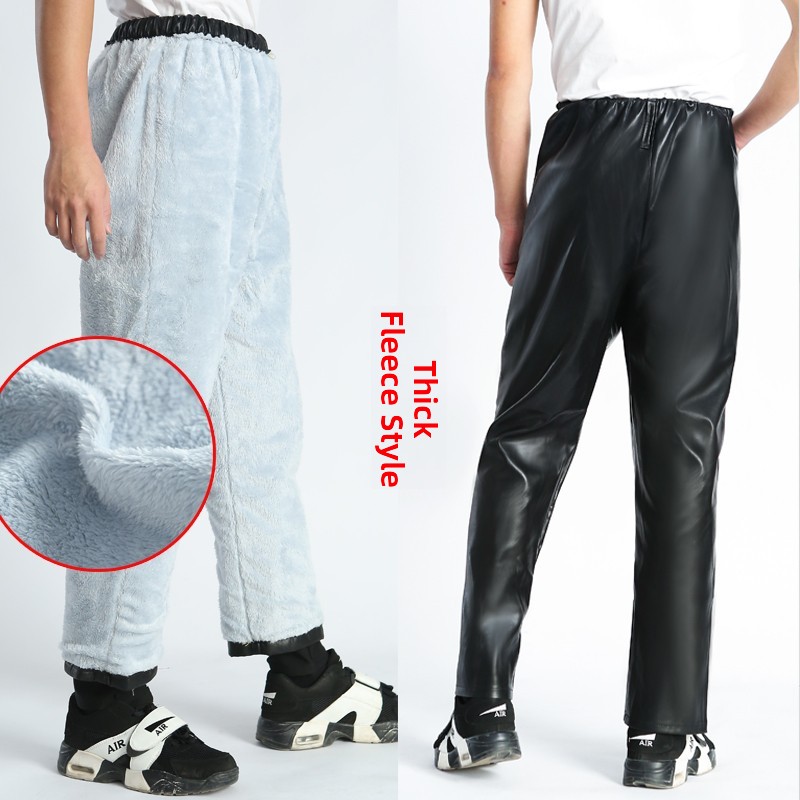 Thickened Fleece Lined Leather – Leather Work Pants Bewertung und Preis