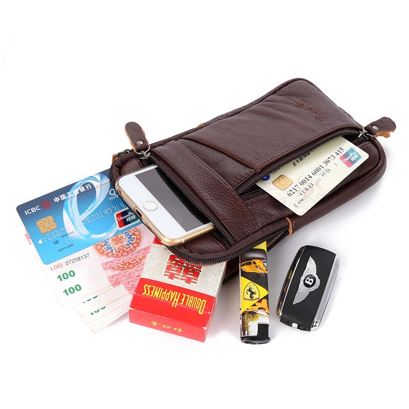 Men Luxury Genuine Leather Pho – Leatherwork Belt Bewertung und Preis