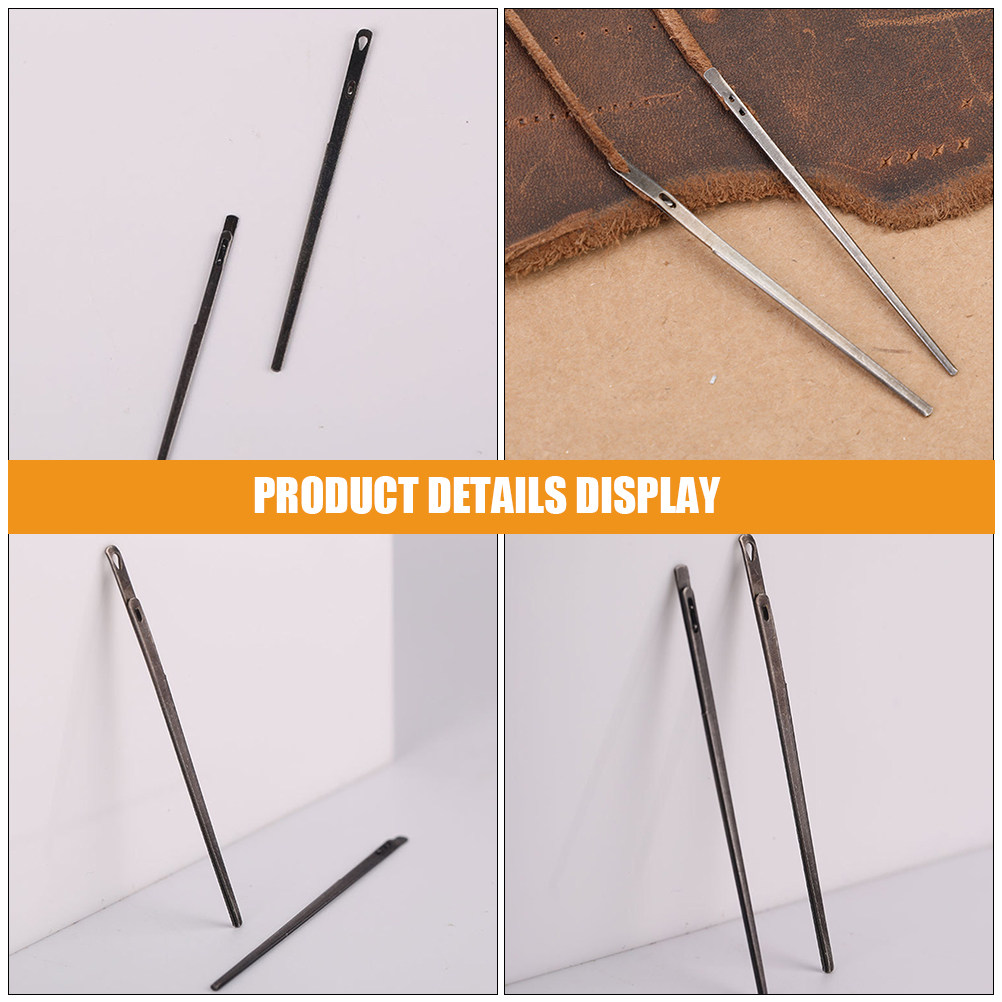 2Pcs Leathercraft Needles Stee – Leatherwork Hand Sewing Needles Bewertung und Preis