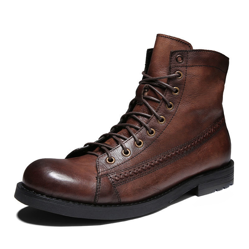2026 Mens Ankle Boots Classic  – Leather Work Fabric Bewertung und Preis