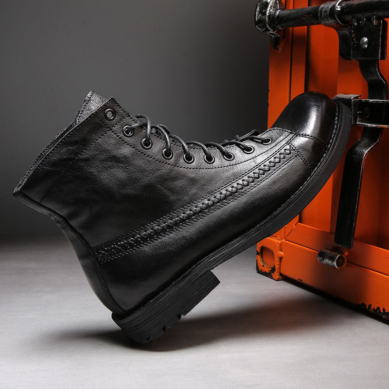 2026 Mens Ankle Boots Classic  – Leather Work Fabric Bewertung und Preis