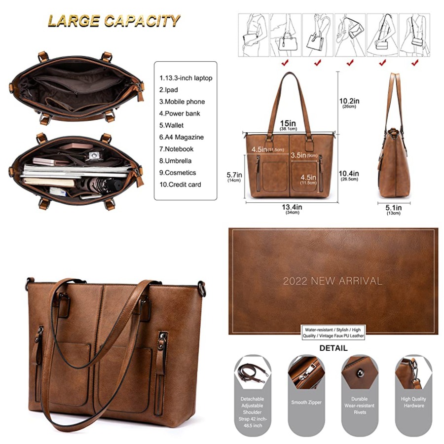 LOVEVOOK Purses Tote Bag for W – Leather Work Handbags For Women Bewertung und Preis