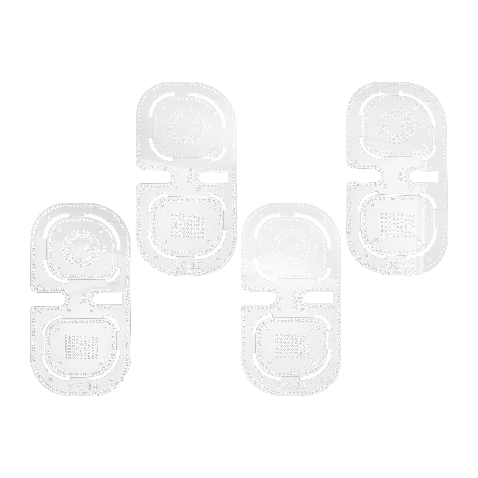 4Pcs Clear Acrylic Leatherwork – Leatherwork Templates Bewertung und Preis