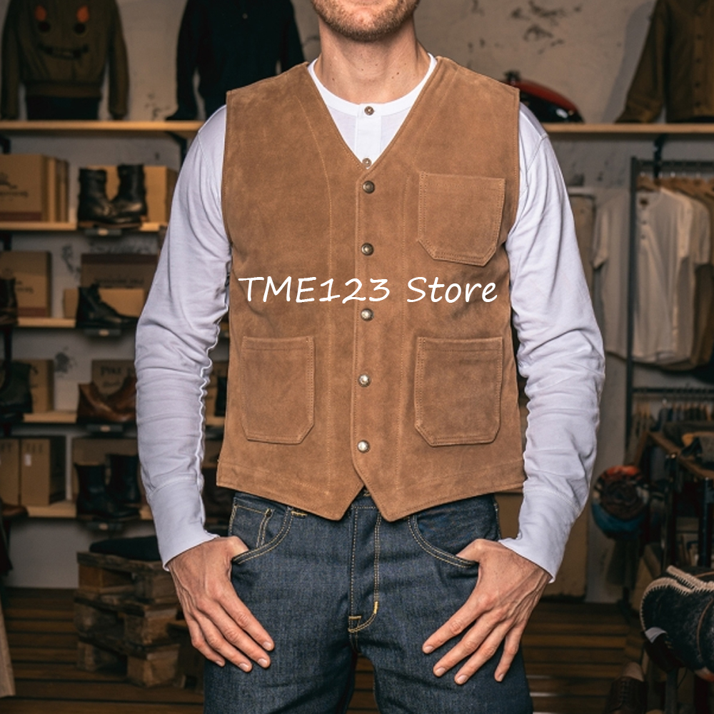 Men's Fashion Suit Vest Single – Leather Work Vest For Men Bewertung und Preis