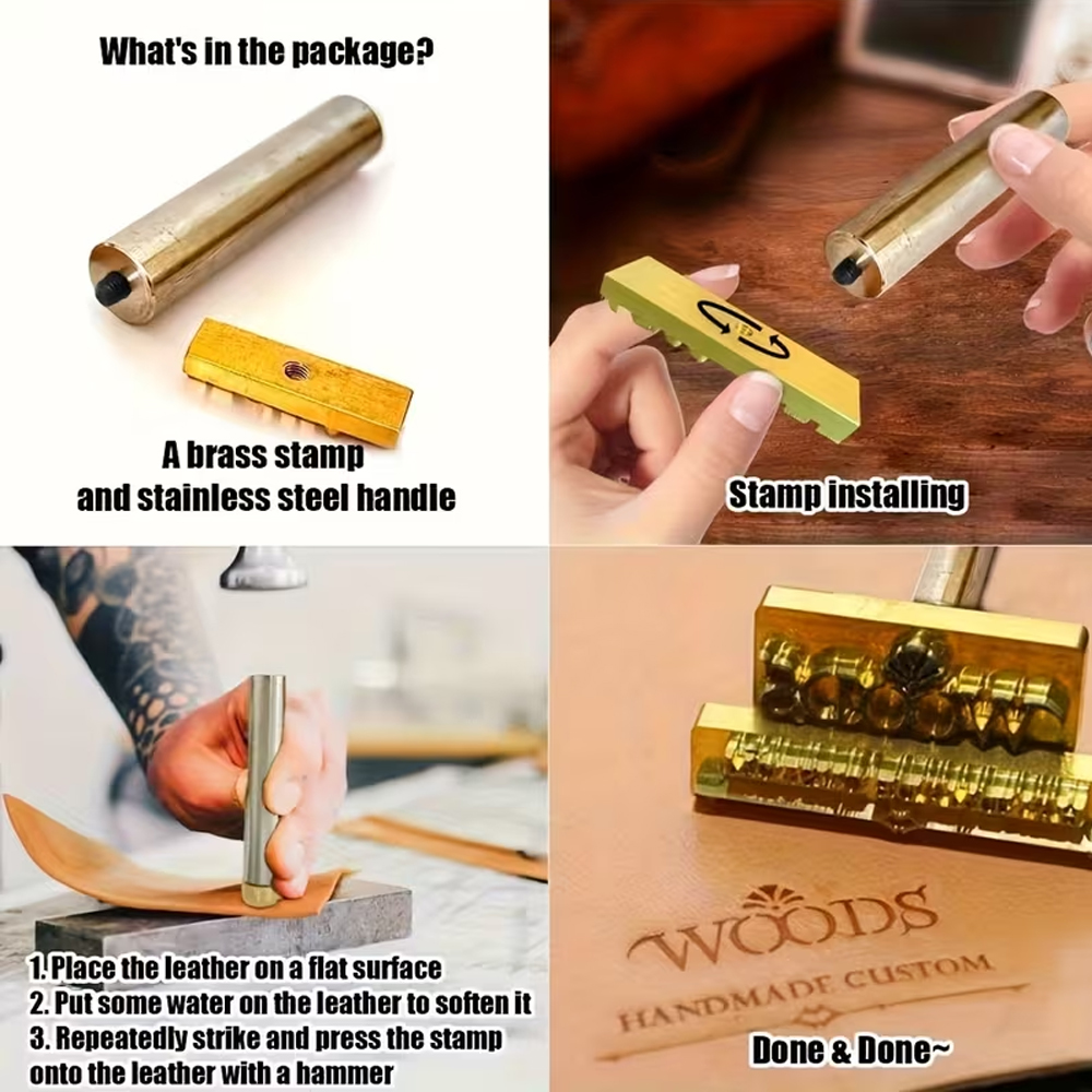 Customized Leather Stamp Perso – Leatherwork Logo Bewertung und Preis