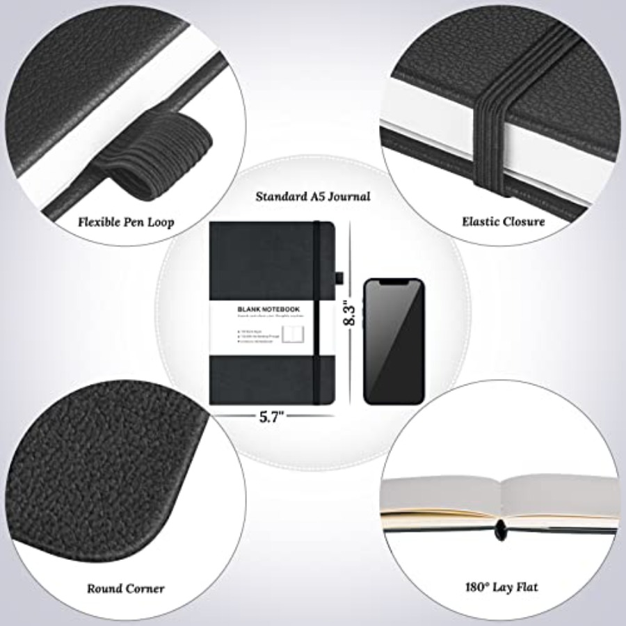 Blank Journal Notebook, 7 Pack – Leatherwork Journal Bewertung und Preis