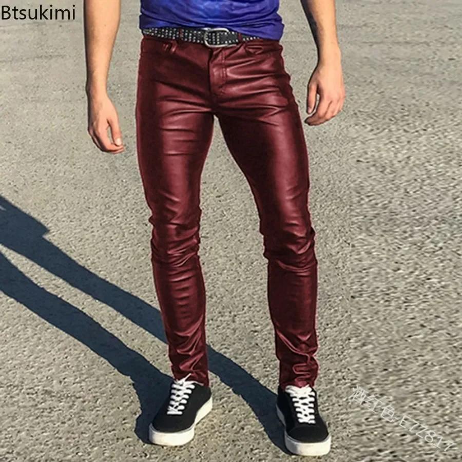 Elastic Low Waist Sexy Pu Leat – Leather Work Pants Bewertung und Preis