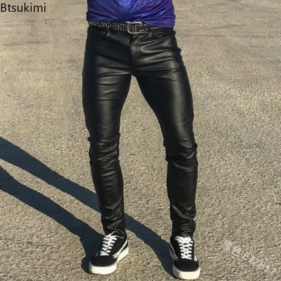 Elastic Low Waist Sexy Pu Leat – Leather Work Pants Bewertung und Preis