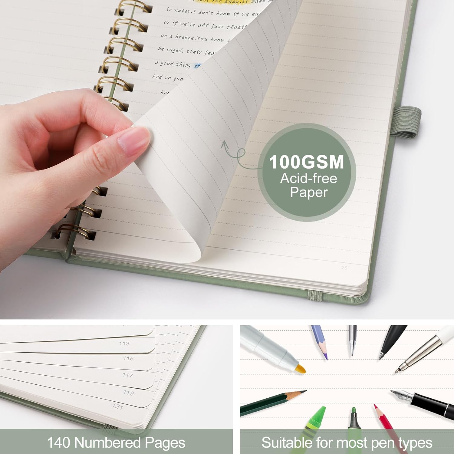 Lined Spiral Journal A5 Notebo – Leatherwork Journal Bewertung und Preis