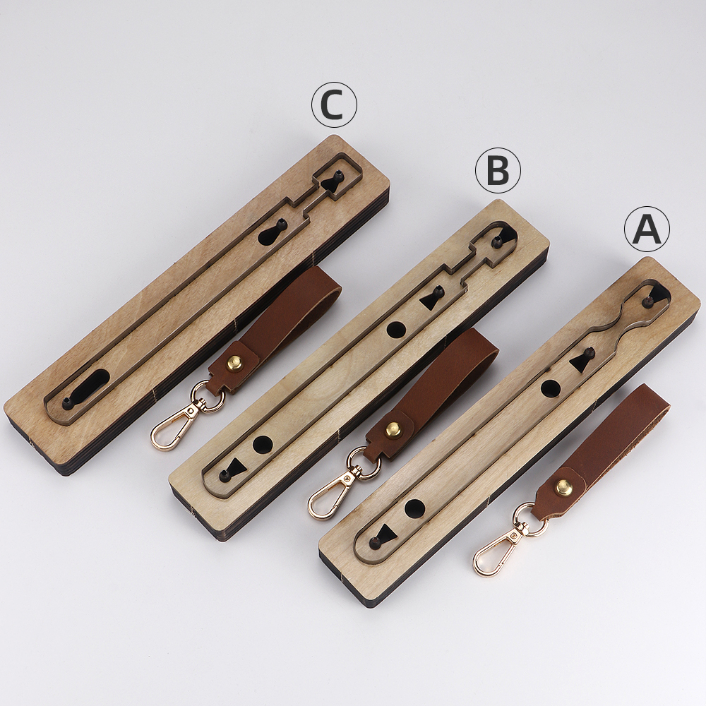 Wooden Punching Die Key Chain  – Leatherwork Templates Bewertung und Preis