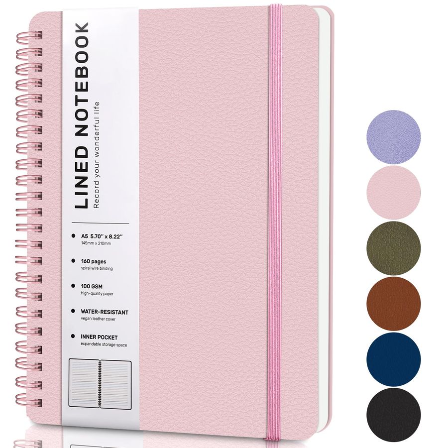 Lined Spiral Journal Notebook, – Leatherwork Journal Bewertung und Preis