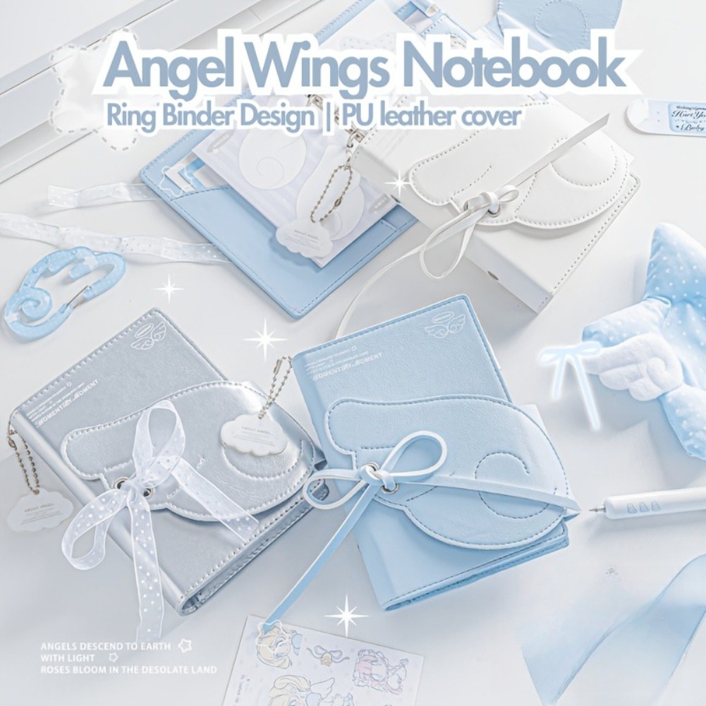 Kawaii Angel Wings Notebook A7 – Leather Work Notebook Bewertung und Preis