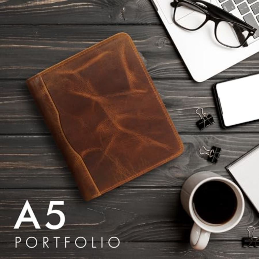 Leather A5 Portfolio Padfolio  – Leatherwork Journal Bewertung und Preis