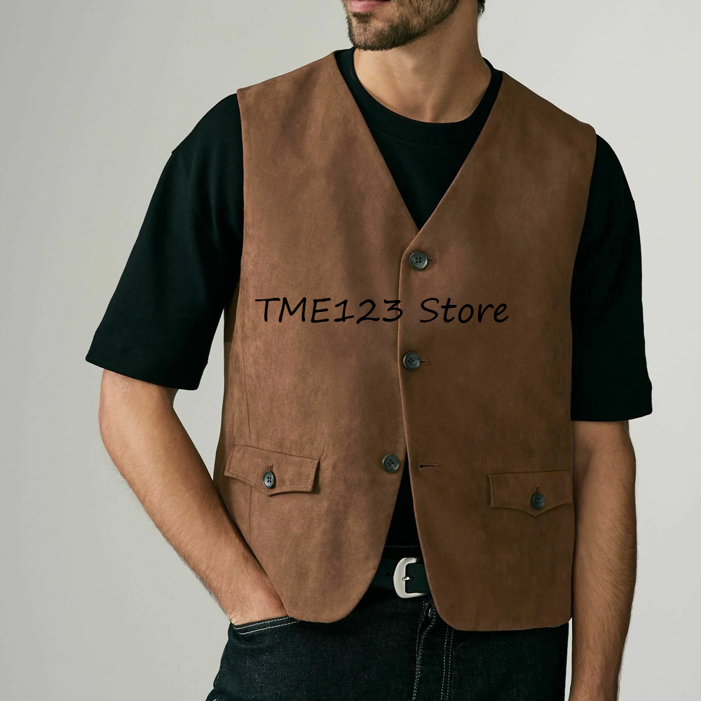 Mens Vest for Man Men's Suede  – Leather Work Vest For Men Bewertung und Preis