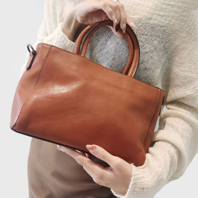 Top-Handle Bags Women Natural  – Leather Work Handbags For Women Bewertung und Preis