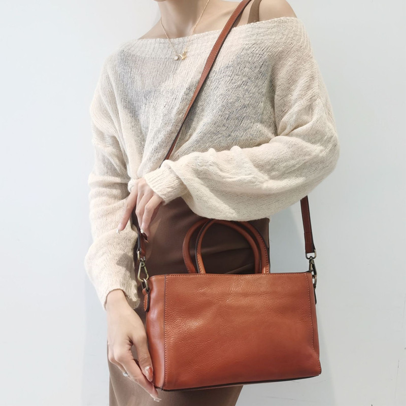 Top-Handle Bags Women Natural  – Leather Work Handbags For Women Bewertung und Preis