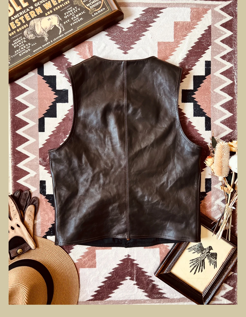YR!Free shipping.Japanese Vint – Leather Work Vest For Men Bewertung und Preis