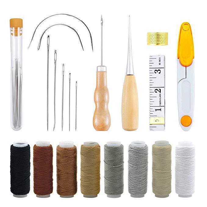 Leather Sewing Kit Leather Cra – Leatherwork Hand Sewing Needles Bewertung und Preis