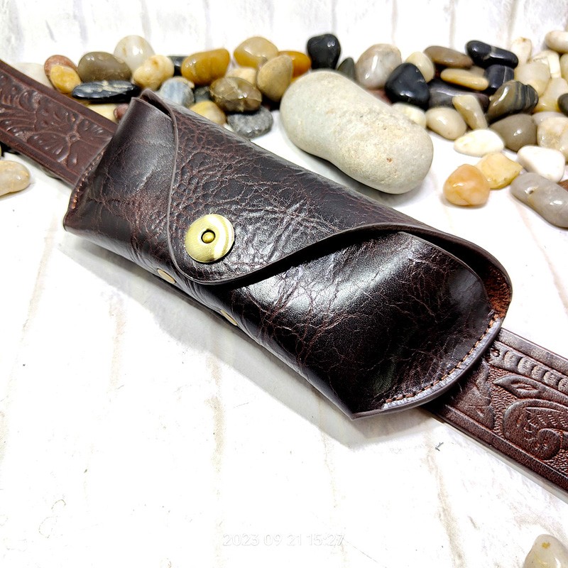 Blongk Glasses Case Waist Bag  – Leatherwork Belt Bewertung und Preis