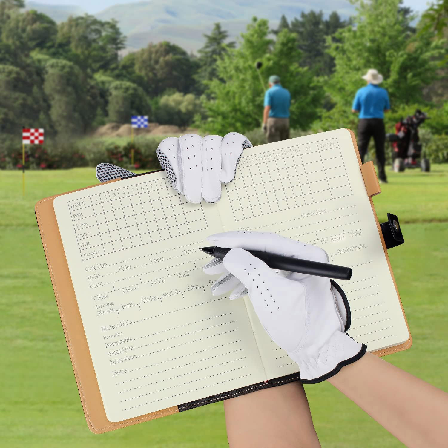 Black Leather Golf Scorecard H – Leather Work Notebook Bewertung und Preis