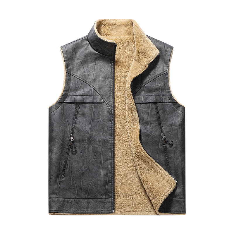 Winter Man Fleece Casual Sleev – Leather Work Vest For Men Bewertung und Preis